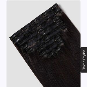 New Zala Hair Jet Black Clip In Hair Extensions 24 inches